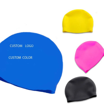 Seamless Custom Silicone Swimming Caps